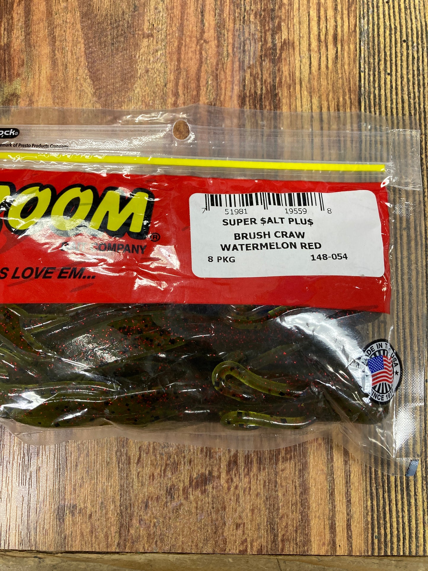 Zoom Brush Craw - Watermelon Red