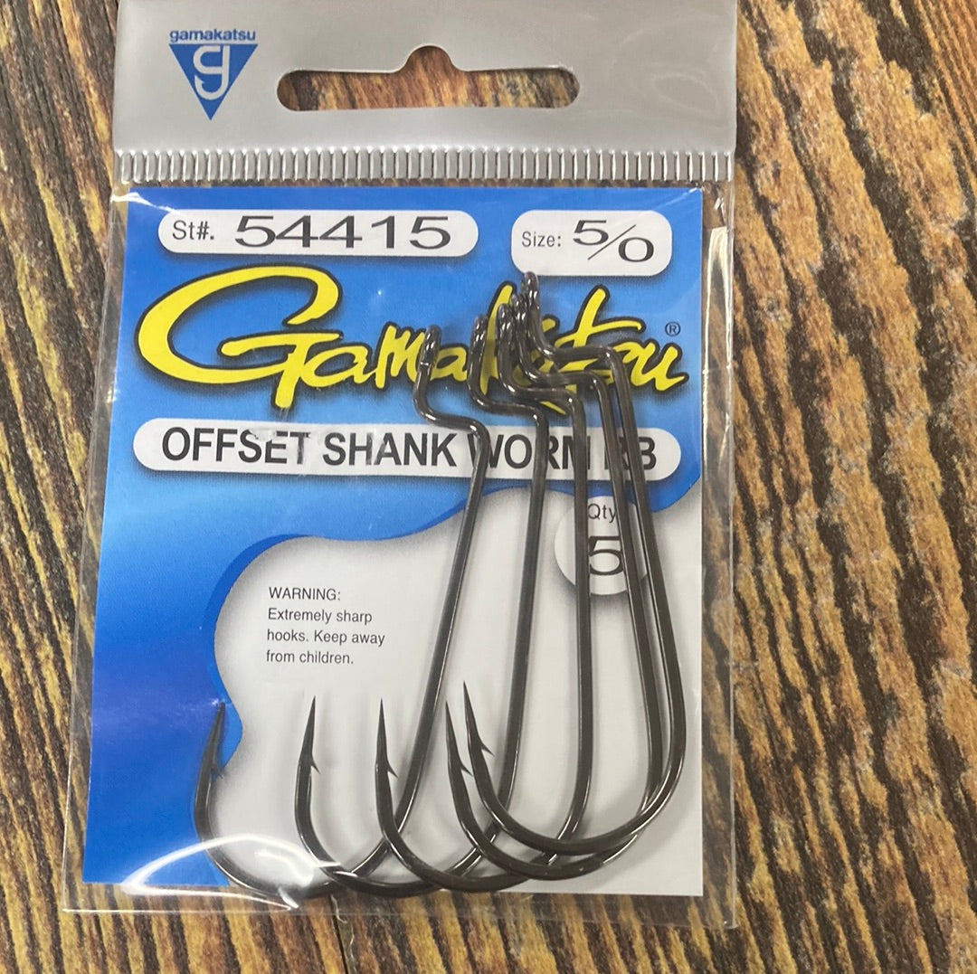 Gamakatsu Offest Shank Worm RB 5/0