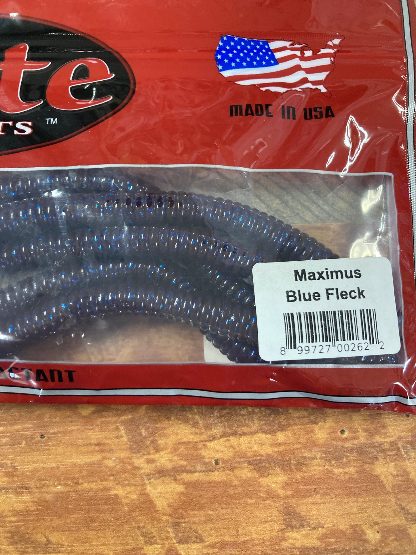 XCITE 10.5” WORM MAXIMUS BLUE FLECK