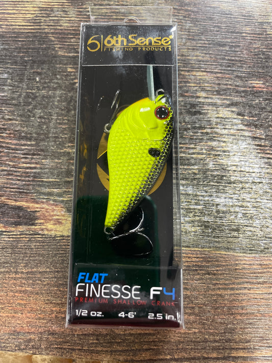 6th Sense Flat Finesse F4 1/2 oz. Chartreuse Black Back