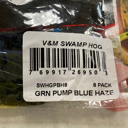 V&M Swamp Hog - Green Pumpkin Blue Haze