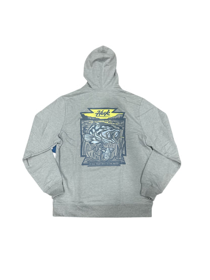 HUK Edisto Bass Batch Terry Hoodie M