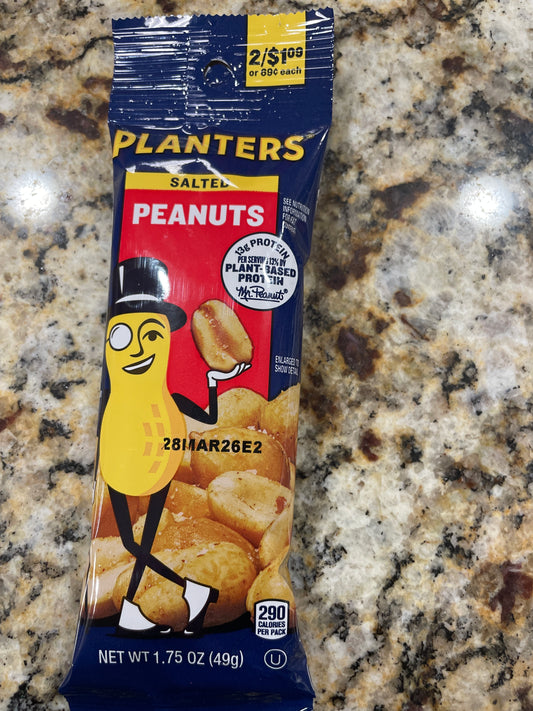 Planters Salted Peanuts 2/$1.09