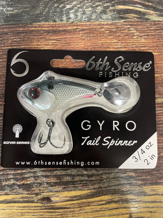 6th Sense Gyro Tail Spinner 3/4 oz.Smoke 6