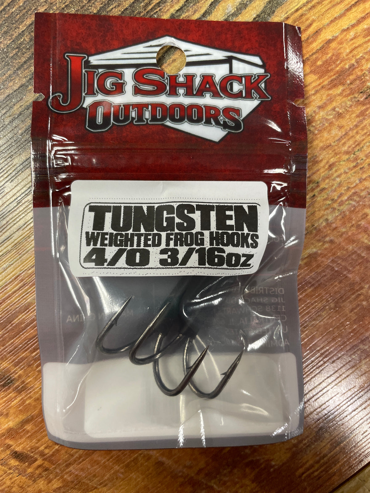 Jig Shack Weighted Frog Hooks 3/16 oz. 4/0
