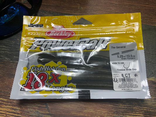 Berkley The General 5.25" Green Pumpkin