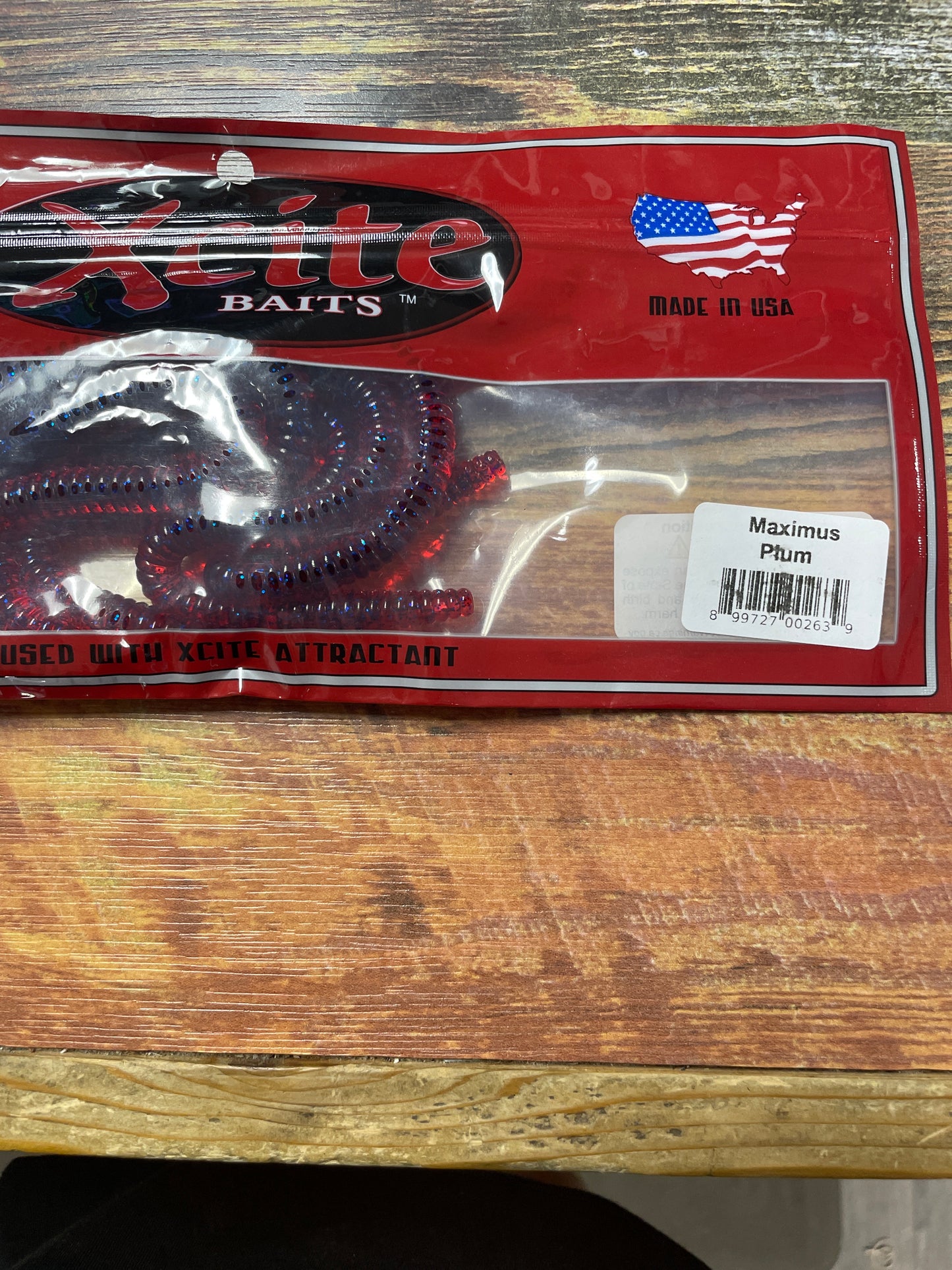 XCITE BAITS 10.5 MAXIMUS WORM PLUM