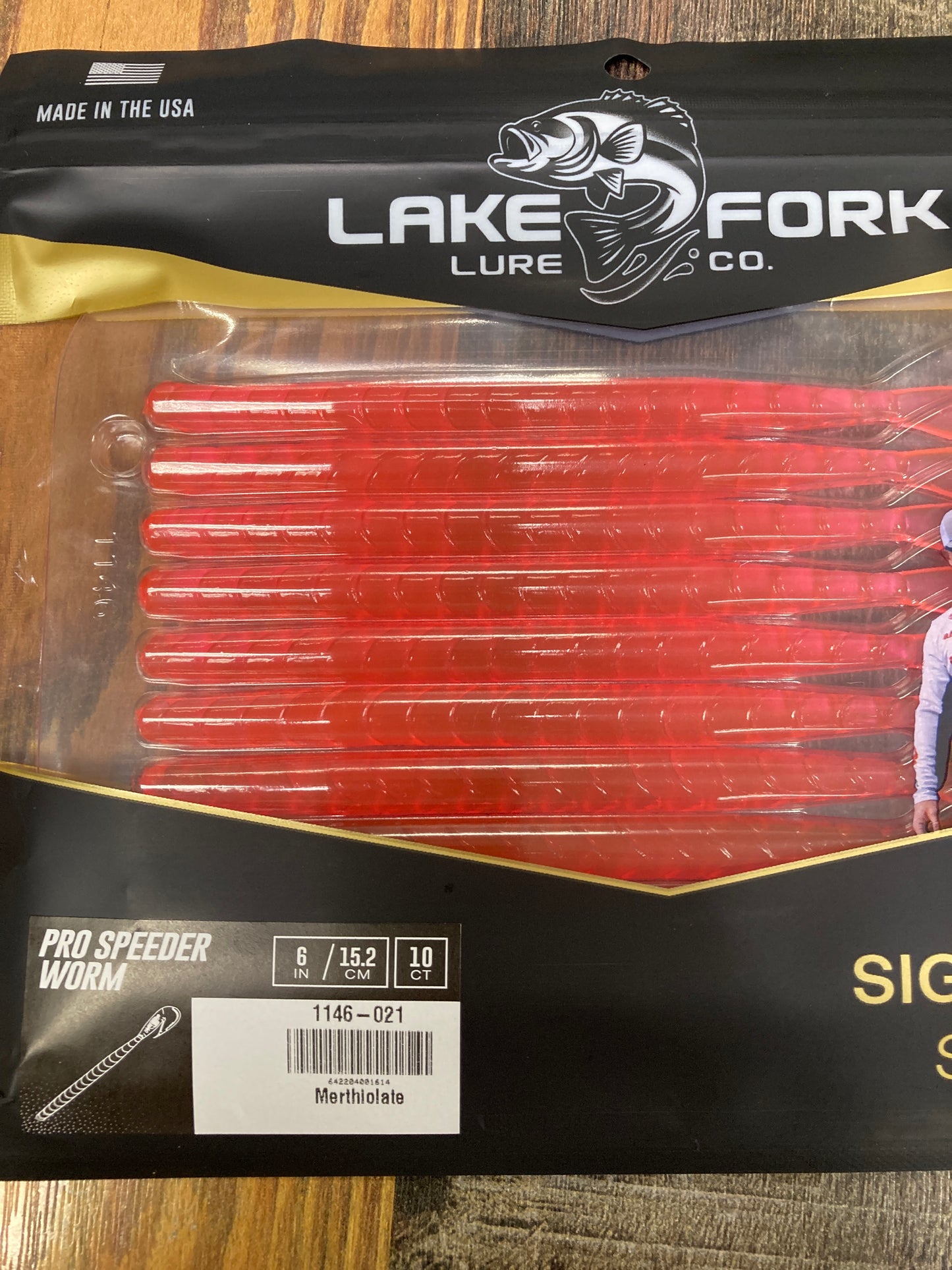 LFL Pro Speeder Worm 6” Merthiolate