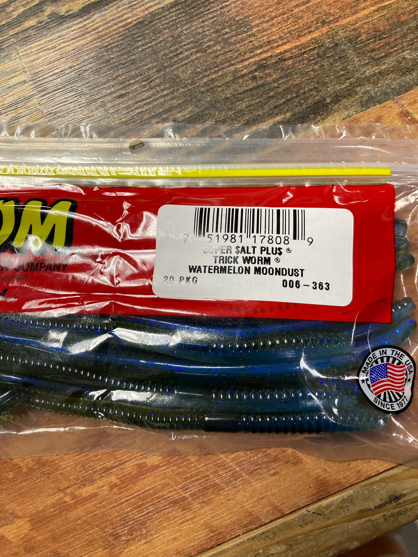 Zoom Trick Worm - Watermelon Moondust