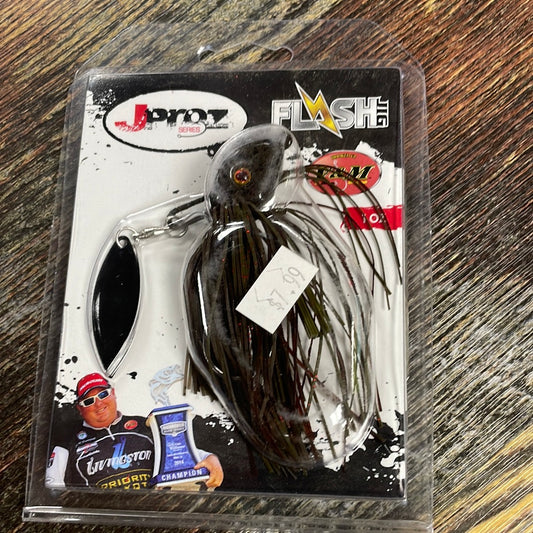 V&M JPROZ Flash Jig 1 oz. Green Pumpkin