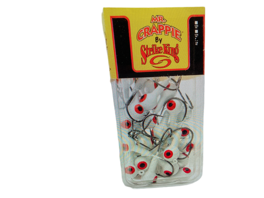 Mr Crappie Jig Heads 1/32 oz. Refrigerator White