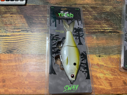 Toad Thumper Sway Glide Bait 3.75 oz. 8" Gizzard Shad