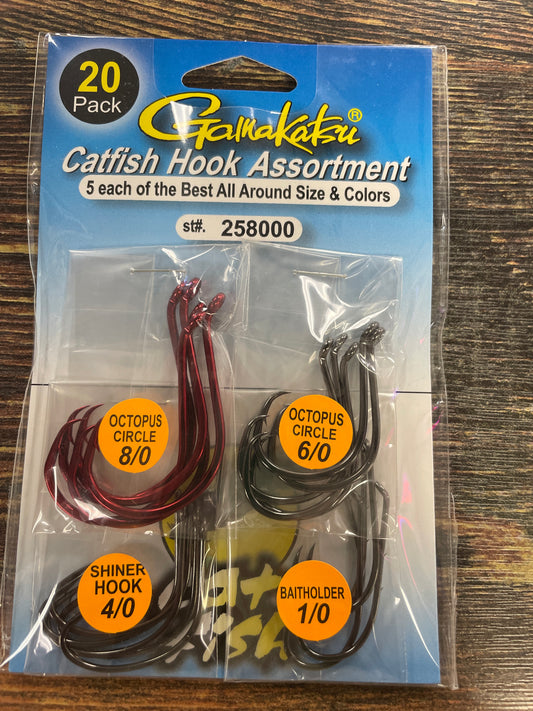 Gamakatsu Catfish Hook Assortment - 20 PK