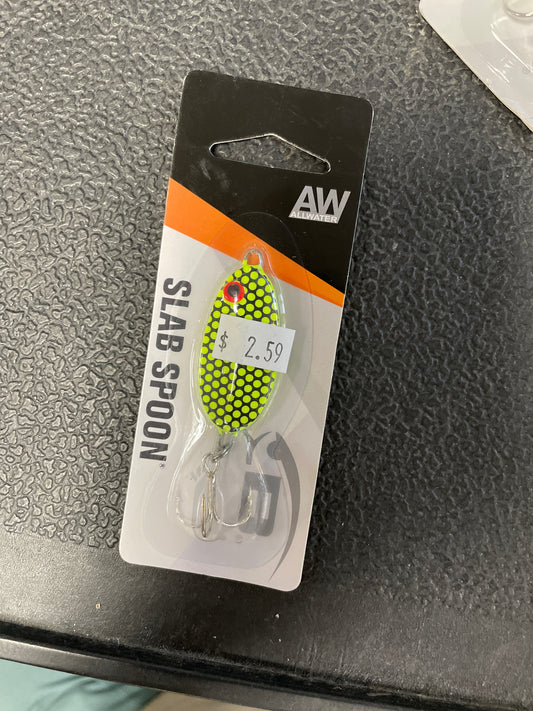 Allwater Slab Spoon 7/8 oz.  FLRLWBLK