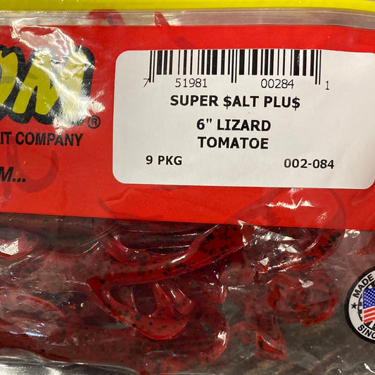 Zoom 6” Lizard - Tomatoe