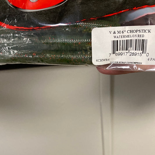 V&M Chopstick 6" Watermelon Red