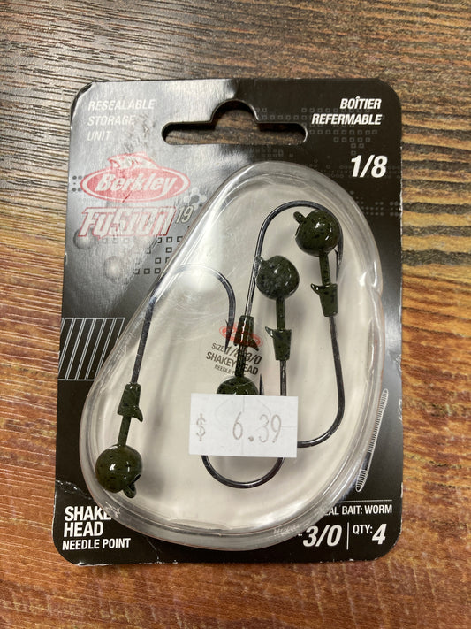 Berkley Fusion 19 Shakey Head 1/8 oz. 3/0 Green Pumpkin