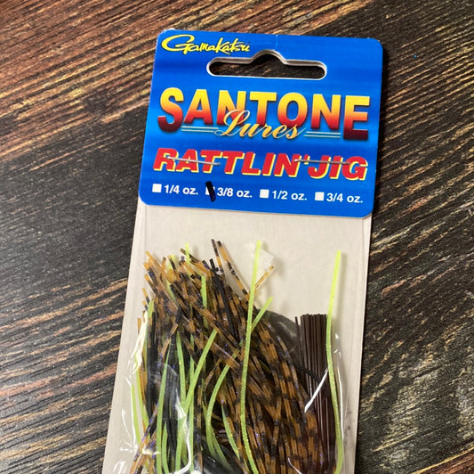 Santone Rattlin jig 3/8 Missouri Craw