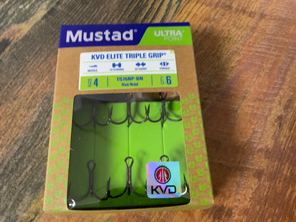Mustad KVD Elite Triple Treble #4 Black
