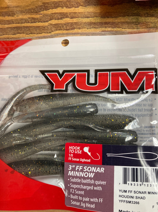 Yum FF Sonar Minnow 3" Houdini Shad