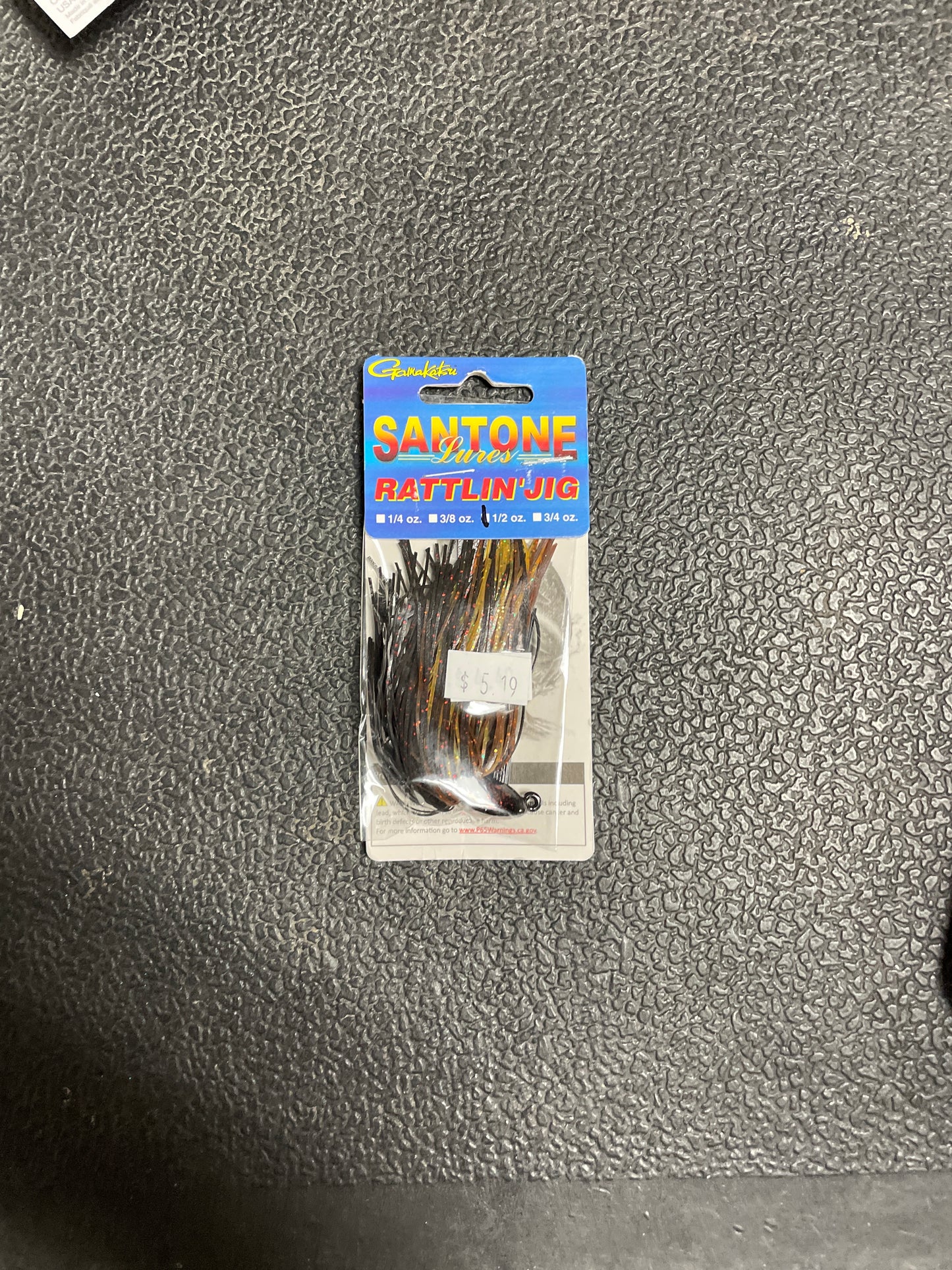 Santone Rattin’ Jig 1/2 oz Black Brown Amber