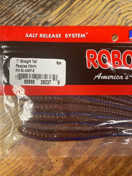Roboworm Straight Tail Worm 7” Peoples Worm