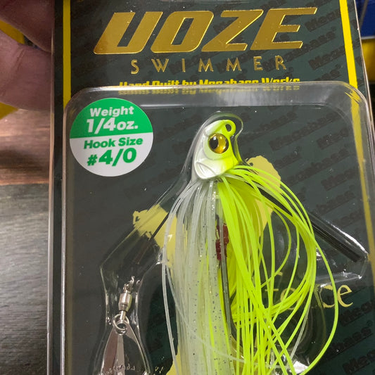 Megabass Uoze Swimmer 1/4 oz. 4/0 Reaction Chartreuse