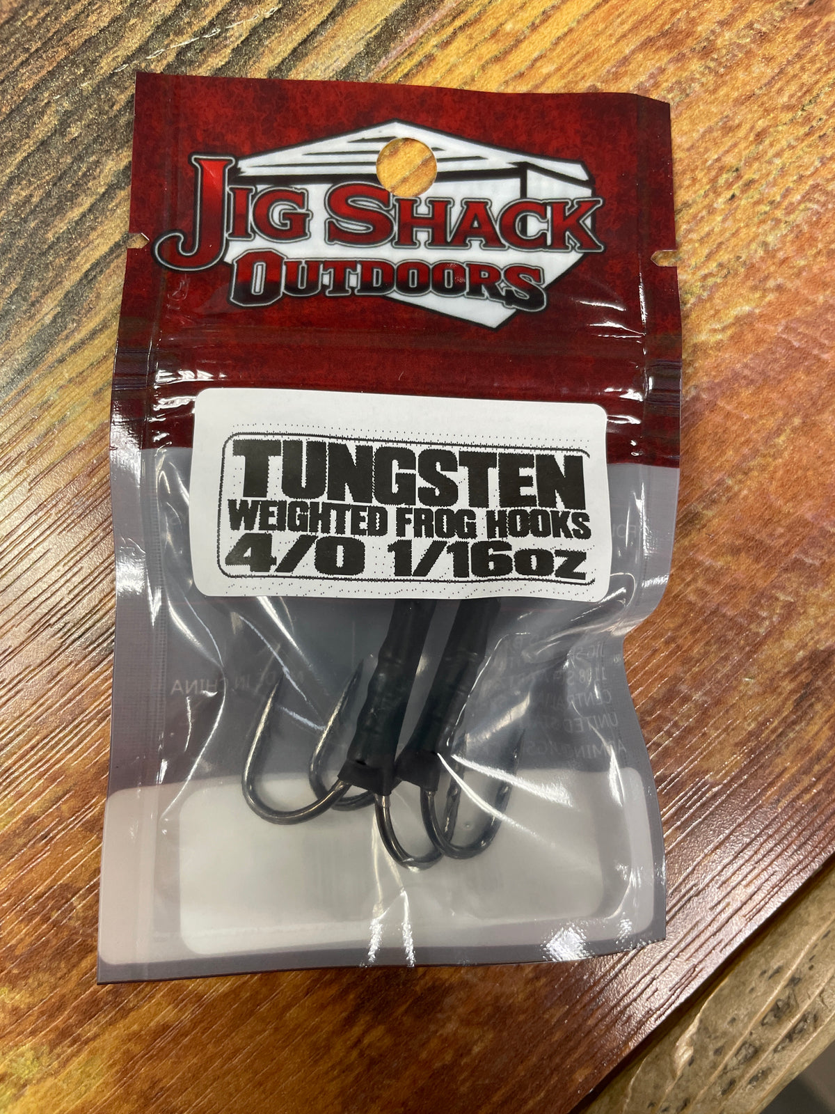 Jig Shack Weighted Frog Hooks 1/16 oz. 4/0