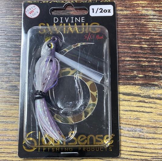 6th sense Divine swim jig 1/2 oz Lavender Shad 5/0 hook