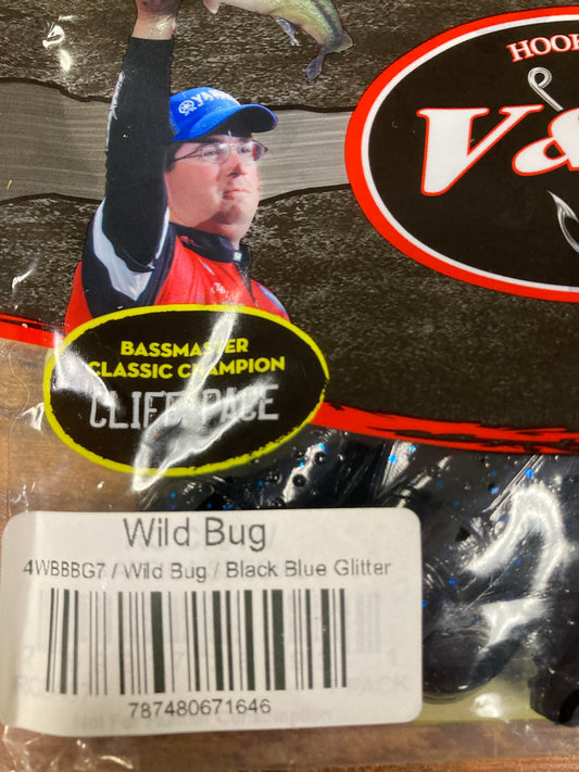 V&M Wild Bug - Black Blue Glitter