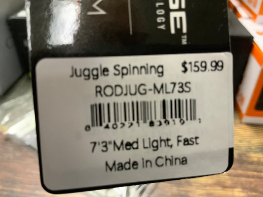 6th Sense Juggle Spinning Rod 7'3" Med Light Mod