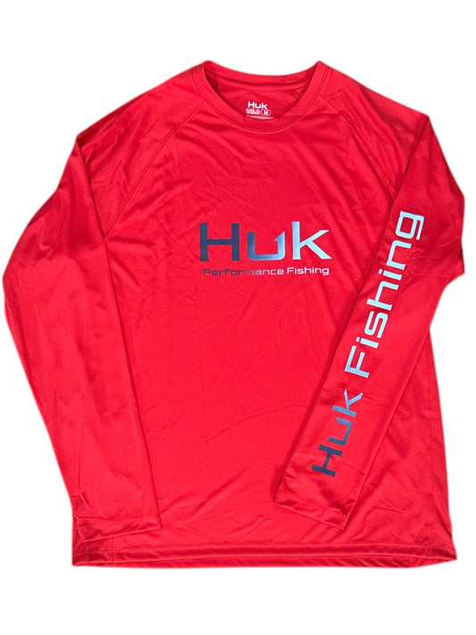 HUK Pursuit LS Crew XL Red