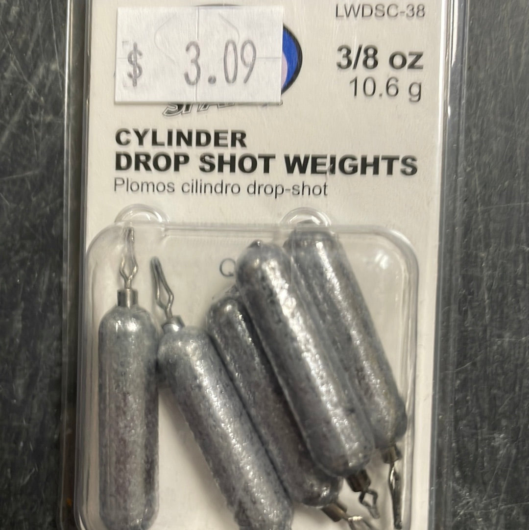 Eagle Claw Cylinder Drop Shot Weight 3/8 oz.