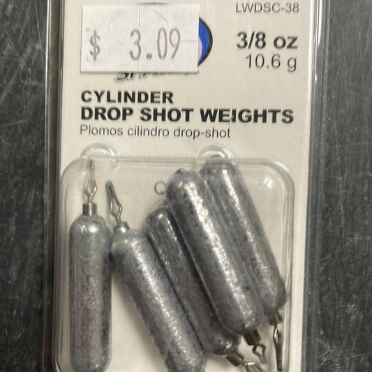 Eagle Claw Cylinder Drop Shot Weight 3/8 oz.
