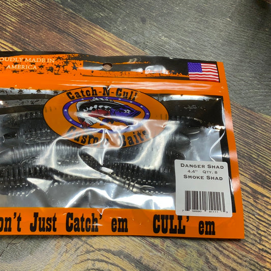 Catch-N-Cull Danger Shad 4.4" Smoke Shad
