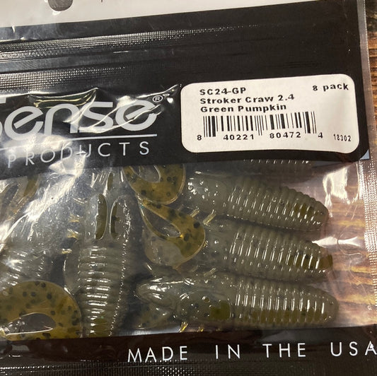 6th Sense Stroker Craw 2.4 Green Pumpkin