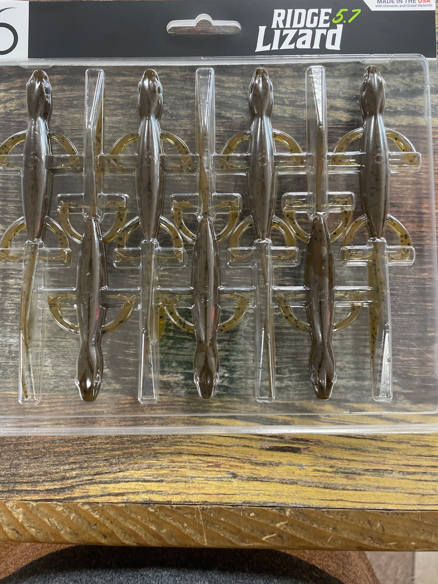 6th Sense Ridge Lizard 5.7 Green Pumpkin