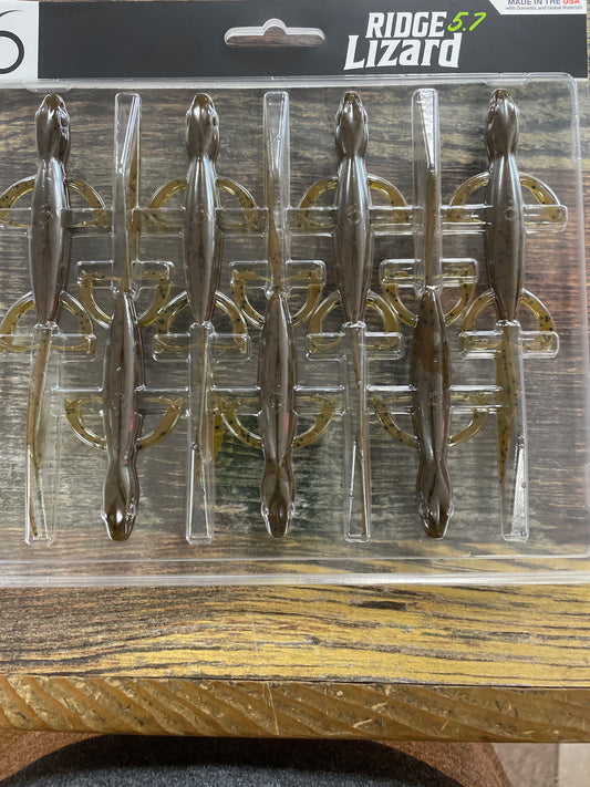 6th Sense Ridge Lizard 5.7 Green Pumpkin