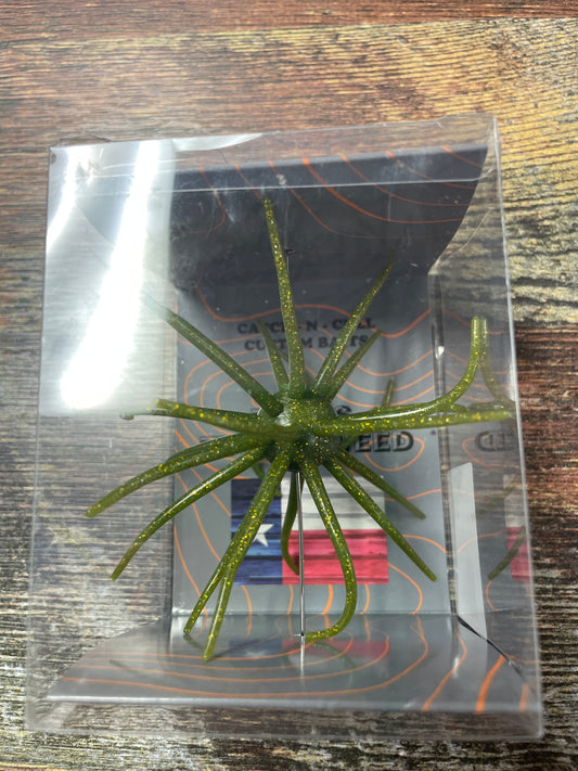 Catch N Cull Texas Tumbleweed Green Pumpkin Flash 19mm Only 9 Total Per Order