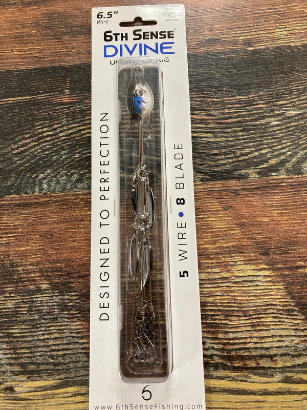 6th Sense Rigs 6th Sense Divine Umbrella Rig 5 Wire/8 Blade 6.5” 4K Shad – Lake Fork ...