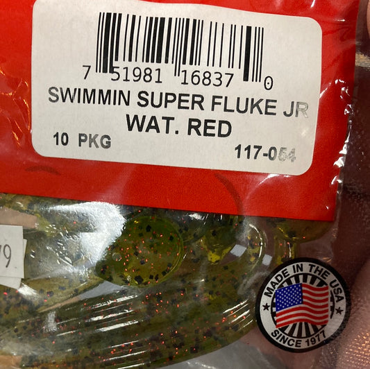 Zoom Swimmin Super Fluke Jr. - Watermelon Red