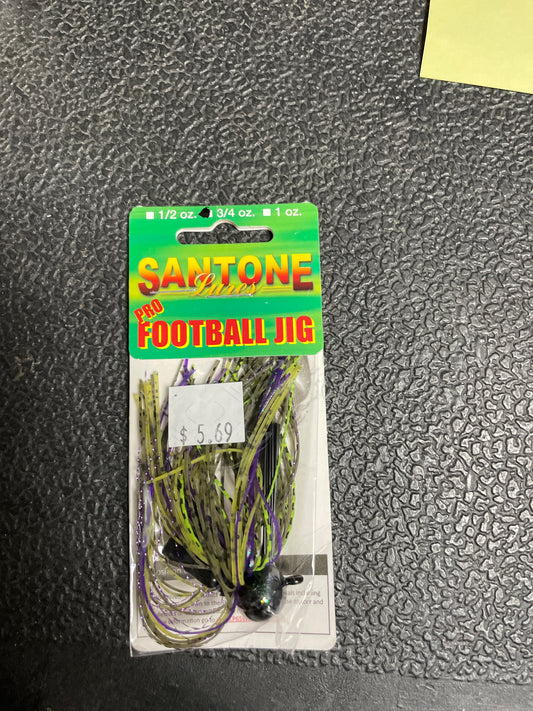 Santone Pro Football Jig 3/4 oz. Mexican Heather
