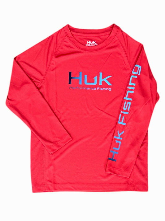 HUK Pursuit Solid Red YXL
