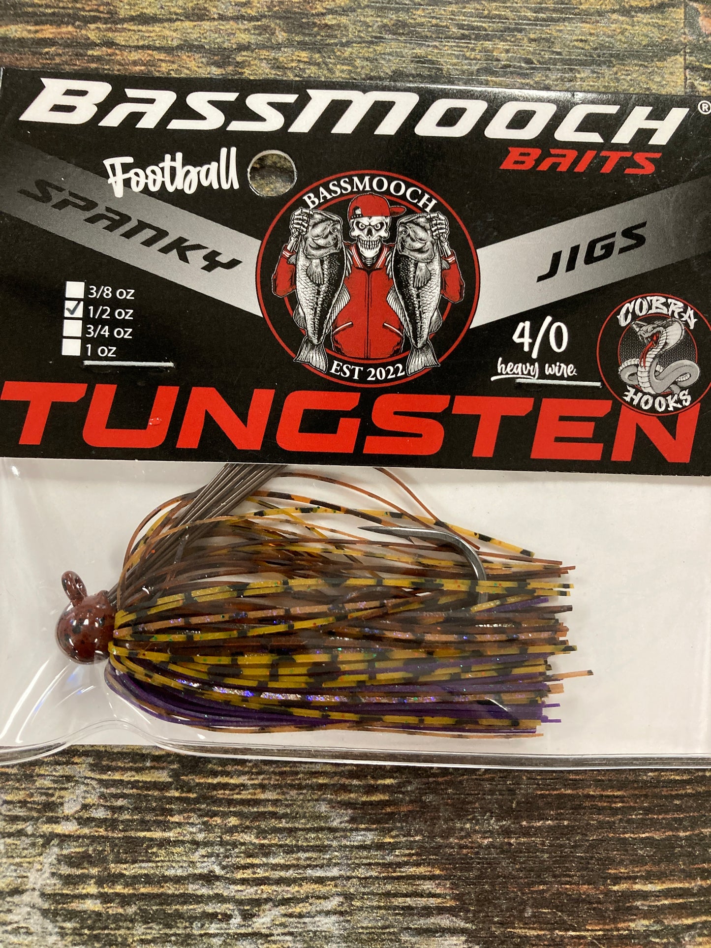 Bassmooch Football Jig 1/2 oz. PB&J