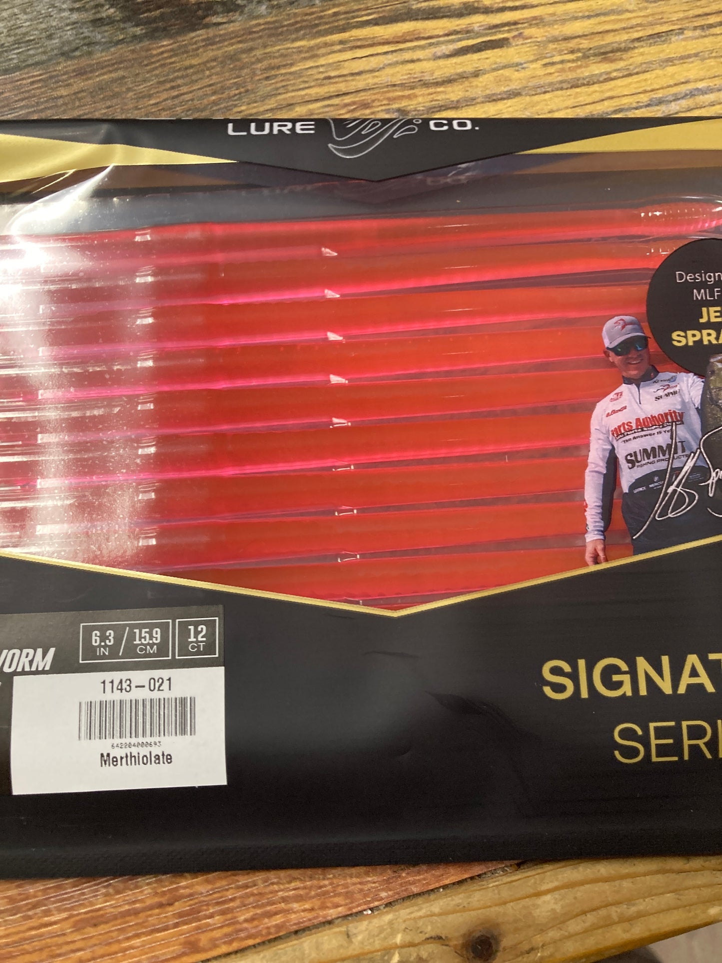 Lake Fork Lures Pro Flat Finesse Worm Merthiolate
