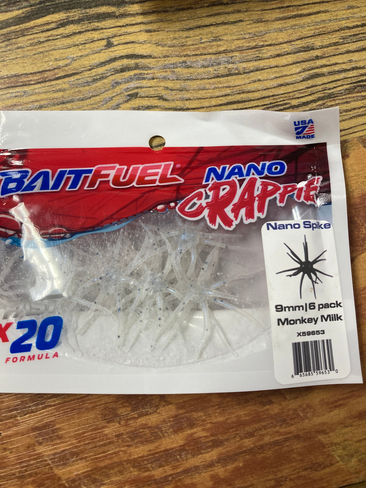 Bait Fuel Nano Crappie 9mm Monkey Milk