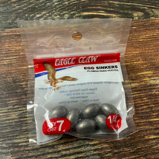 Eagle Claw Egg Sinkers 1/4 oz. Lead