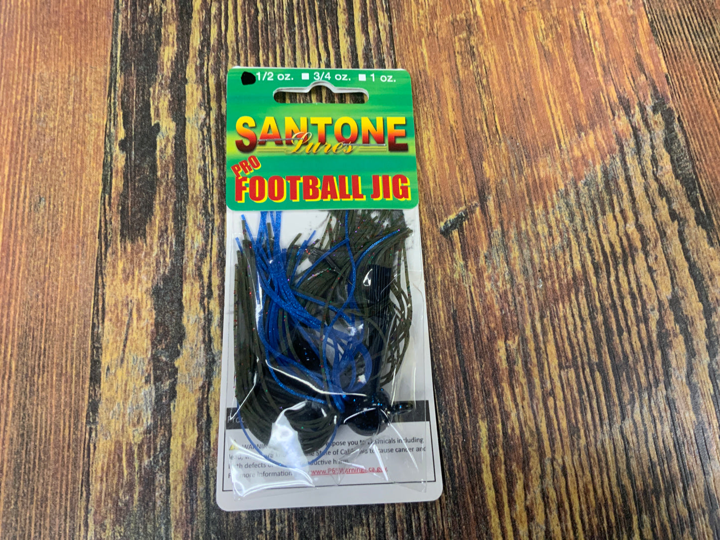 Santone Pro Football Jig 1/2 oz. Bass Candy