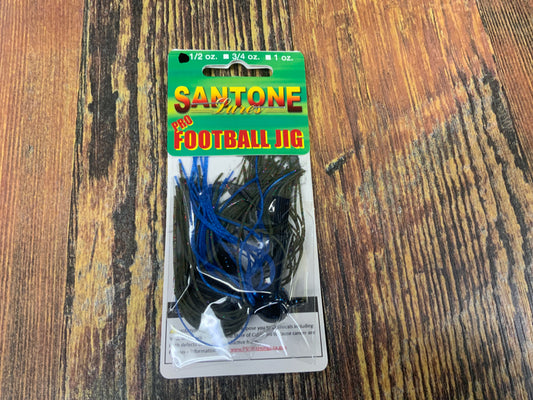 Santone Pro Football Jig 1/2 oz. Bass Candy