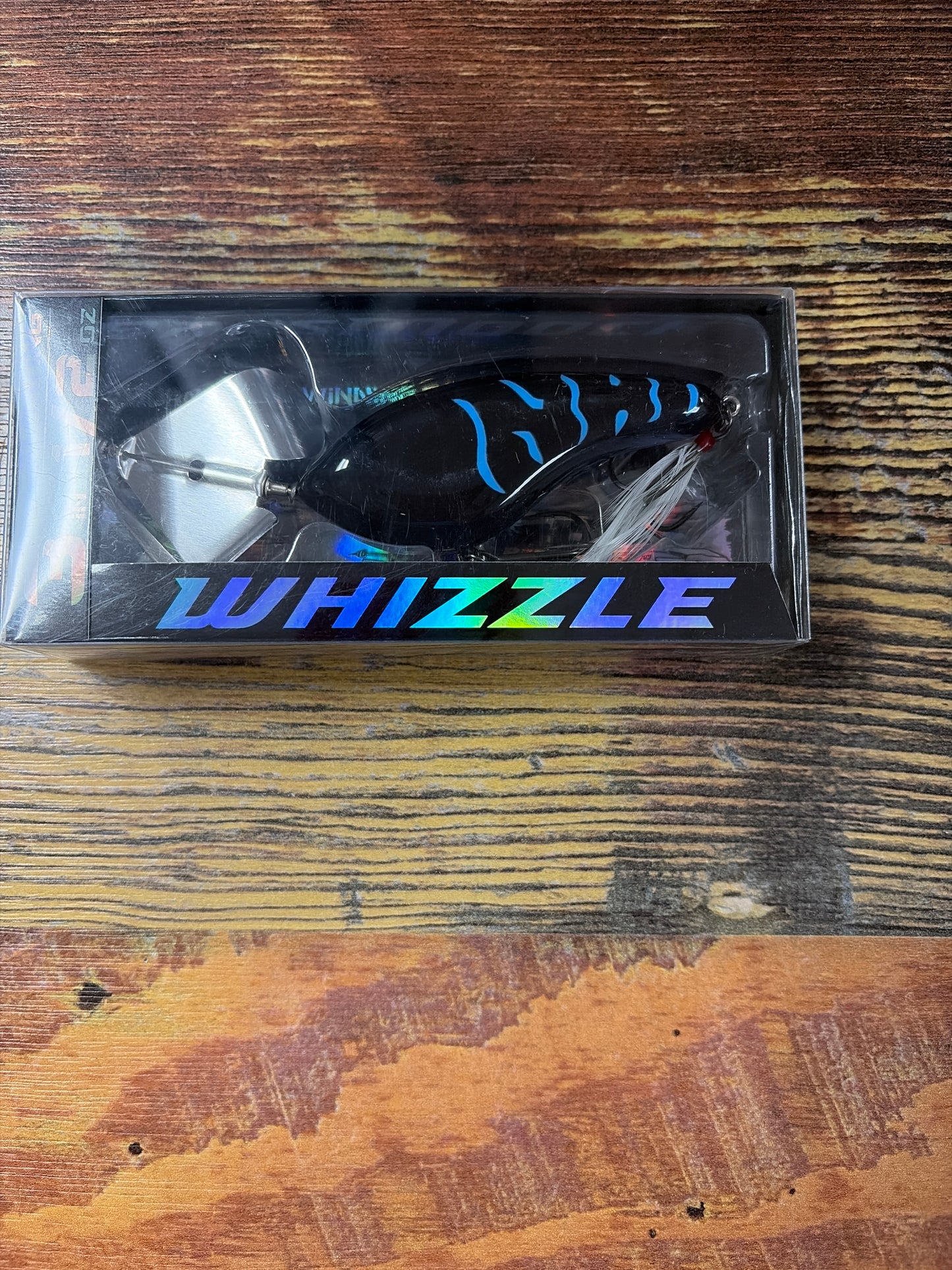 Bassmooch Floating Whizzle 3” 1/2oz Black & Blue